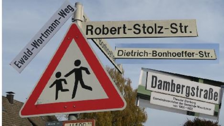 Enger Betrieb in Westtünnens Wohnstraßen. Enger Betrieb in Westtünnens Wohnstraßen.
